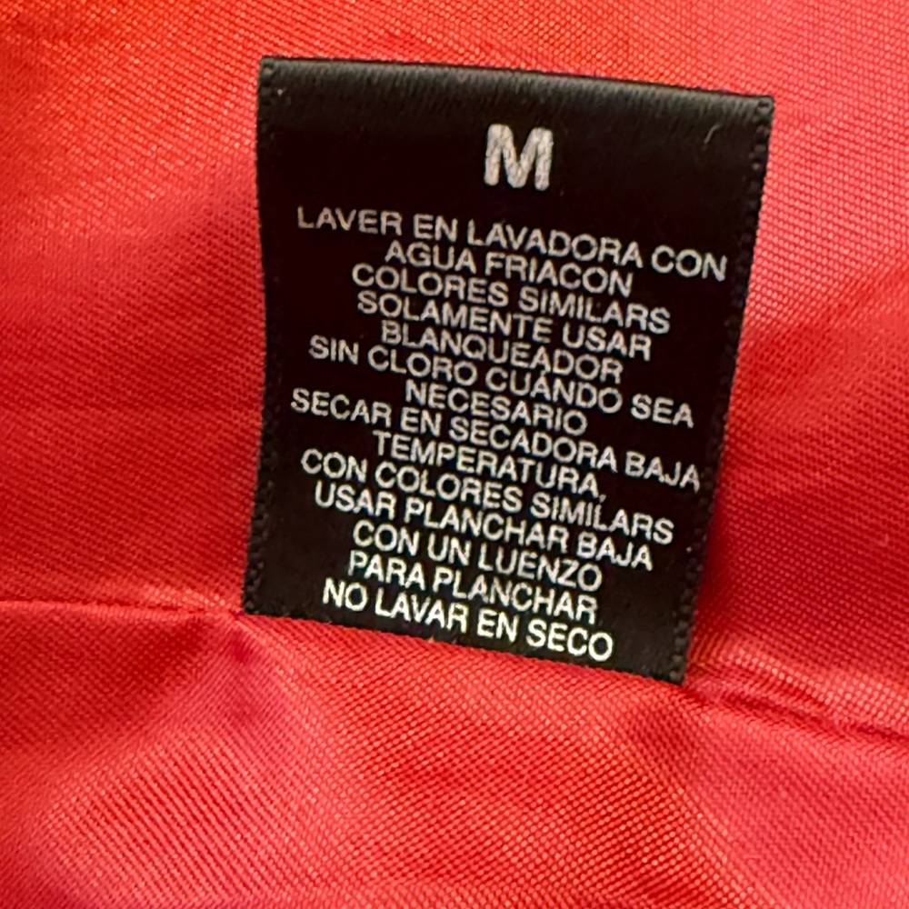 London Fog Red Double Breasted Trench Rain Coat Jacket Size M Classic Chic Bold - Picture 12 of 13